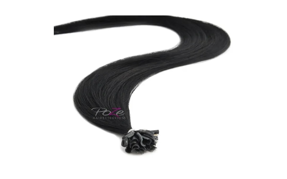 Poze Hairextensions Poze Keratin Standard 40cm 1n Midnight Black