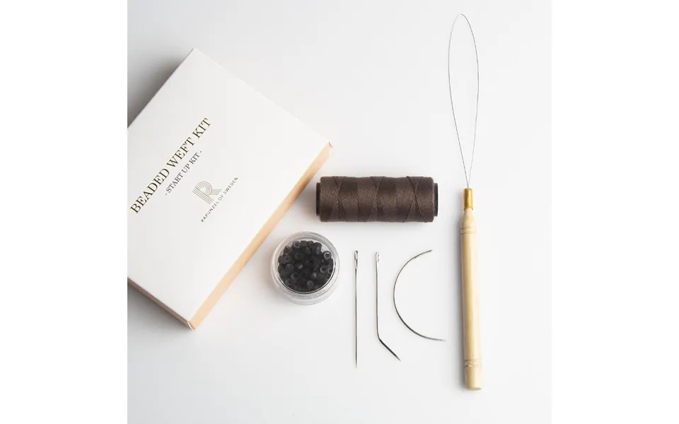 Rapunzel Of Sweden Beaded Weft Kit Dark Brown