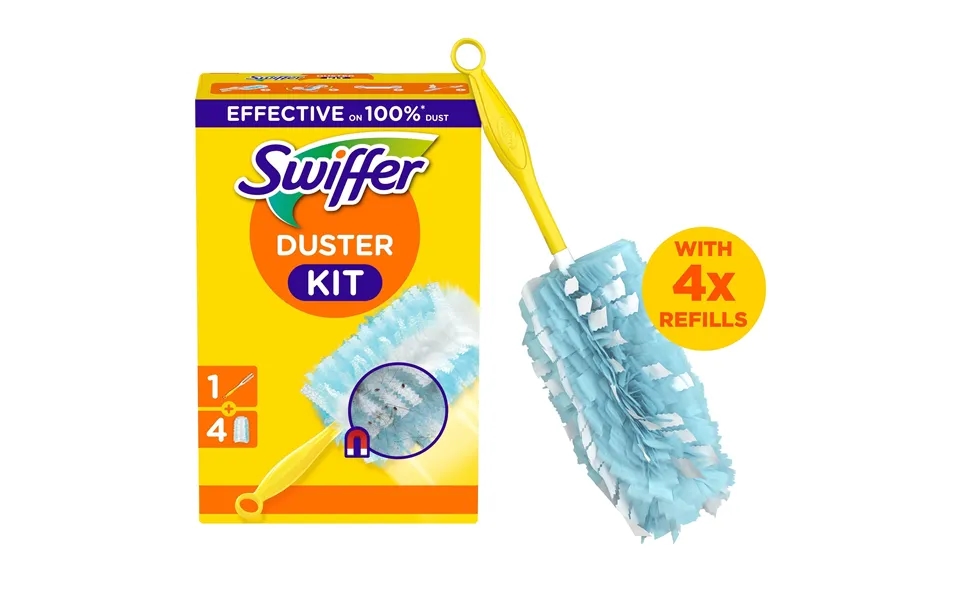 Swiffer Trap & Lock Dusting Kit 1 Handle 5 Refills