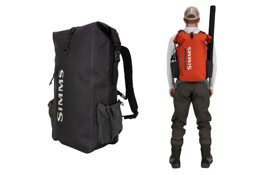 Simms Dry Creek Rolltop Backpack-simms Orange