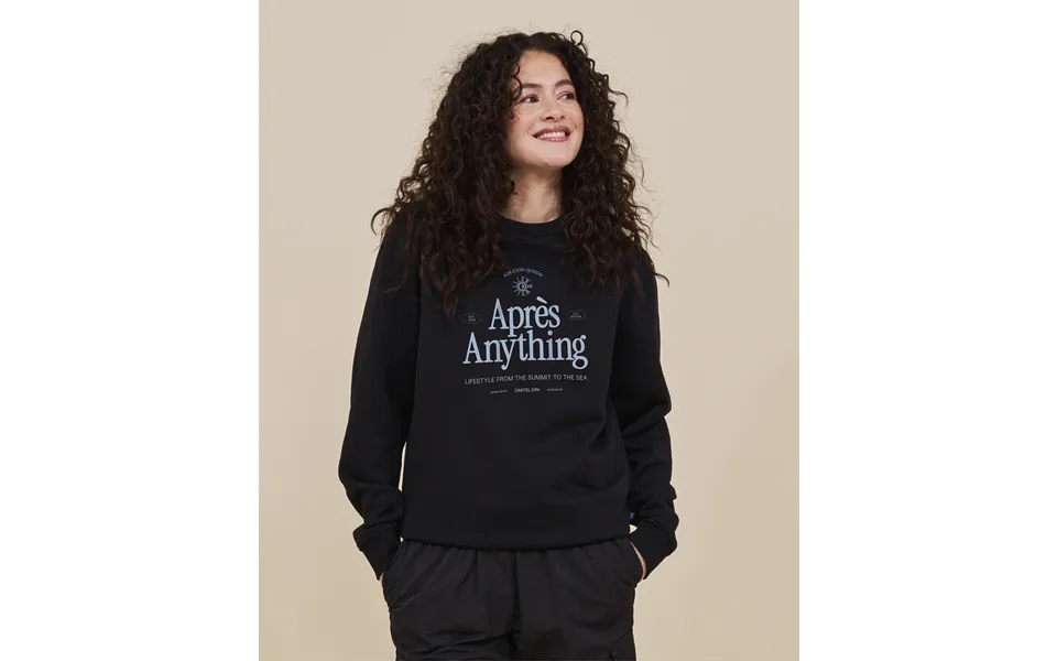 Aprés Anything Statement Crewneck Nero