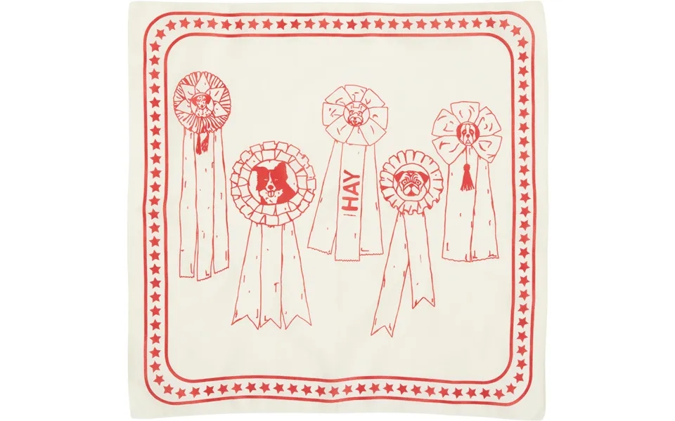 Hay Dogs Scarf55 X 55-off-white