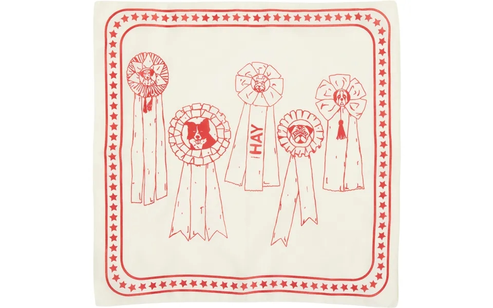 Hay Dogs Scarf55 X 55-off-white