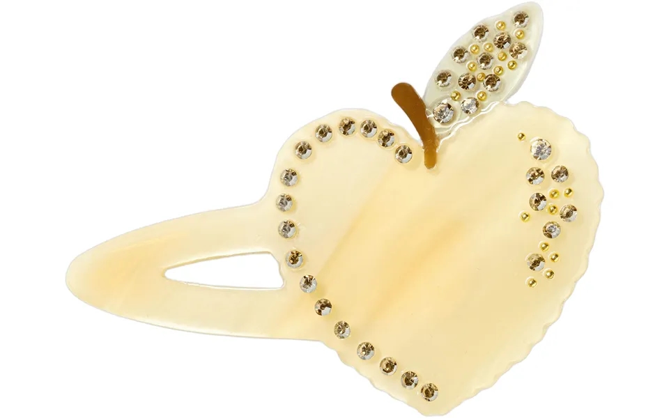 Heart Apple Hairclip - Pear Sorbet