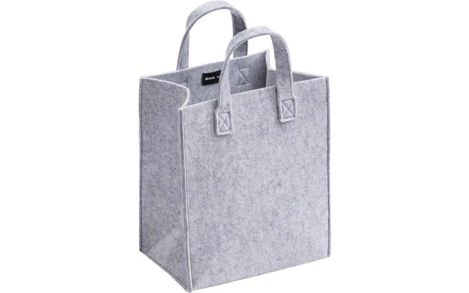 Meno Opbevaringstaske Genbrugsfilt Medium - Grå