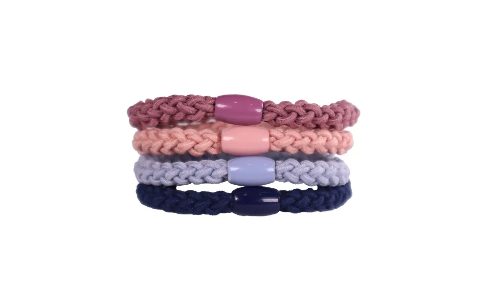 Woven Hair Ties 4pk - Light Mix