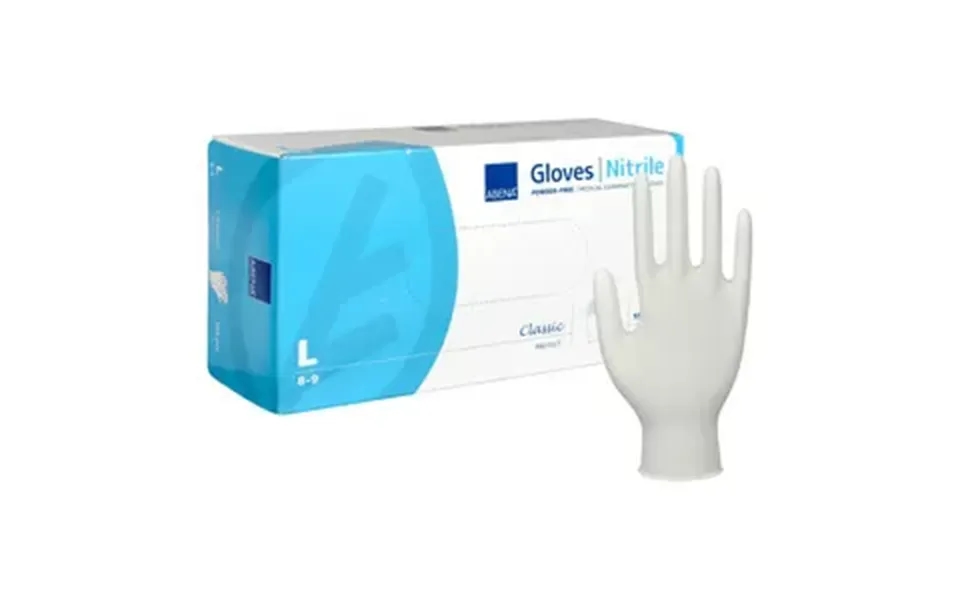 Abena Classic Protect Engangshandser, Hvid, Nitril, Pudderfri - Størrelser