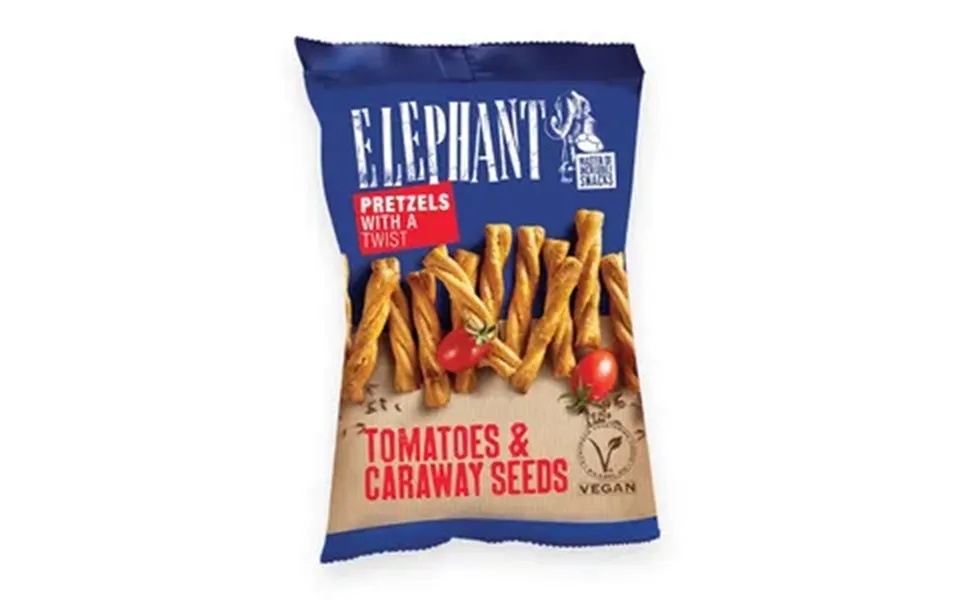 Elephant Pretzels Twisted Tomatoes & Carraway - 70 G