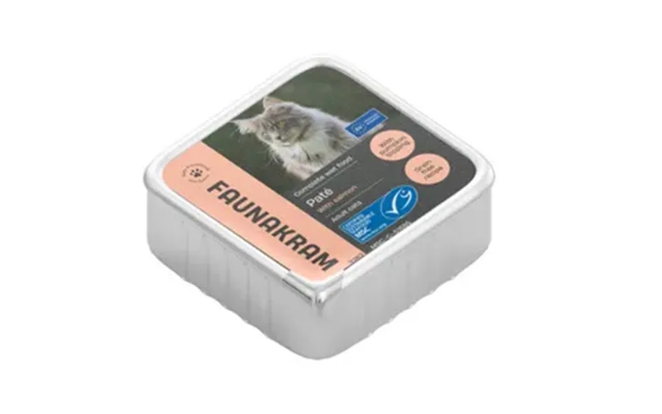 Faunakram Pate Til Kat M. Laks Og Græskartopping - 100 G.