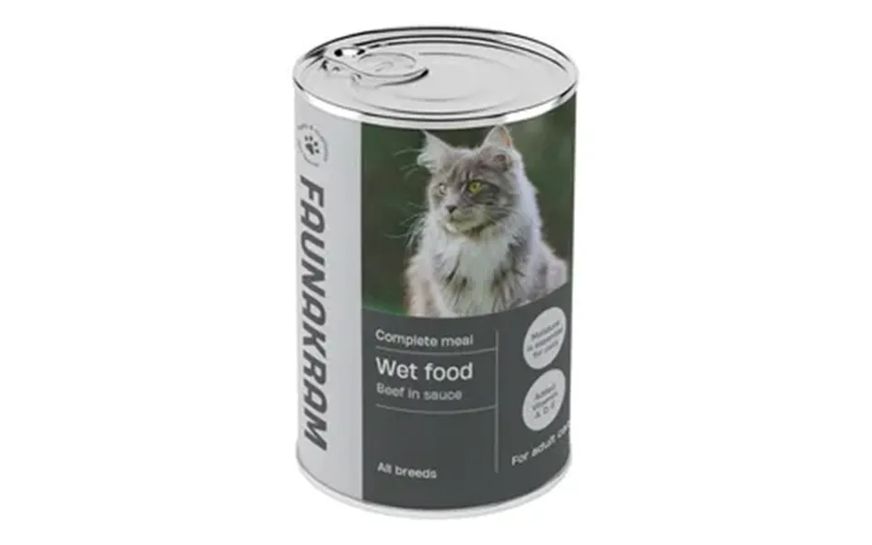 Faunakram Vådfoder Til Kat, Oksekød - 415 G.