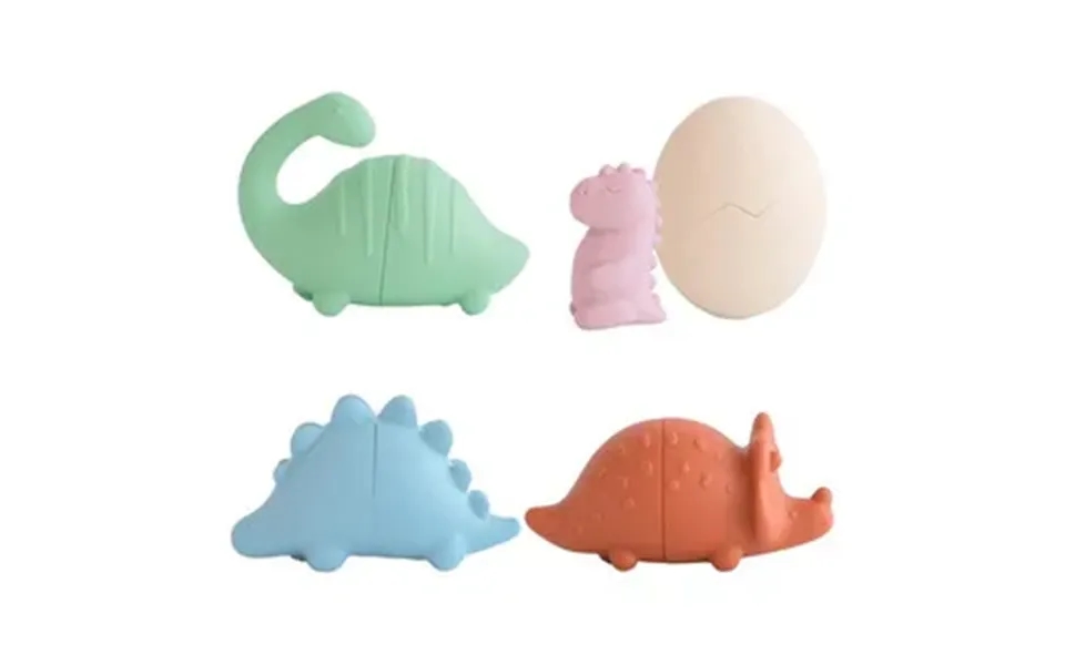 Mushie Mold Free Bath Play Set - Dinosaurs