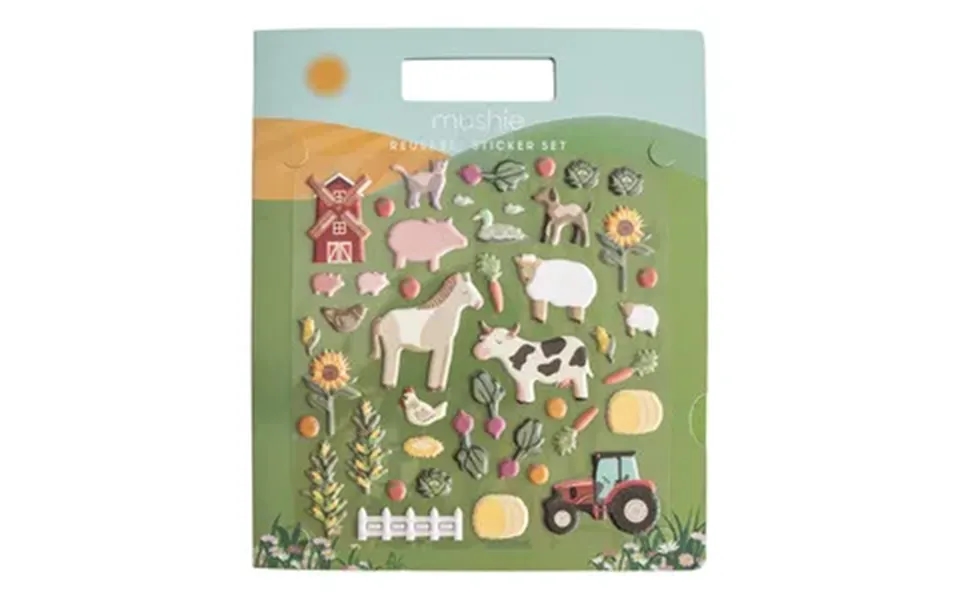 Mushie Reusable Sticker Set - Farm