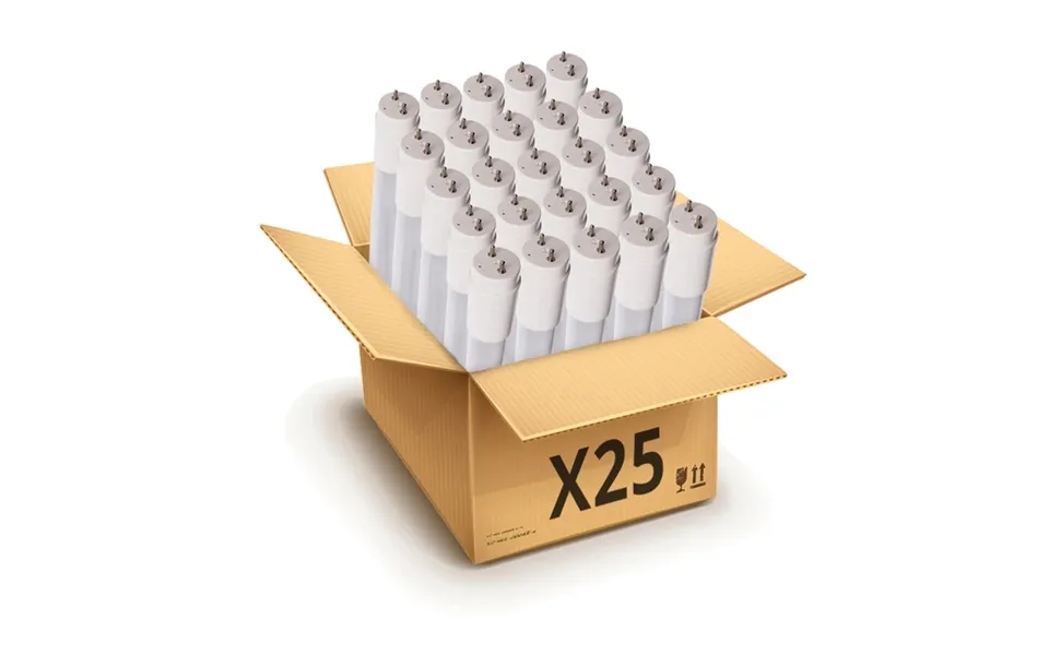 25x 120 Cm Led Rør - Glas, 18w Premium Led Rør, Spectrum, 120 Cm