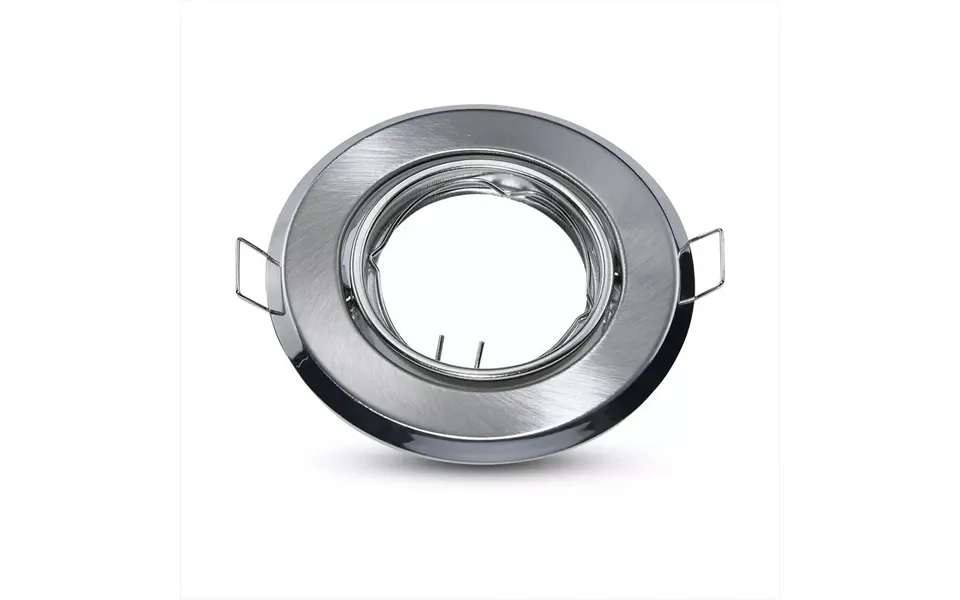 Downlight Kit Uden Lyskilde - Hul Ø7 Cm, Mål Ø9,3 Cm, Børstet Stål, Vælg Mr16 Eller Gu10 Fatning