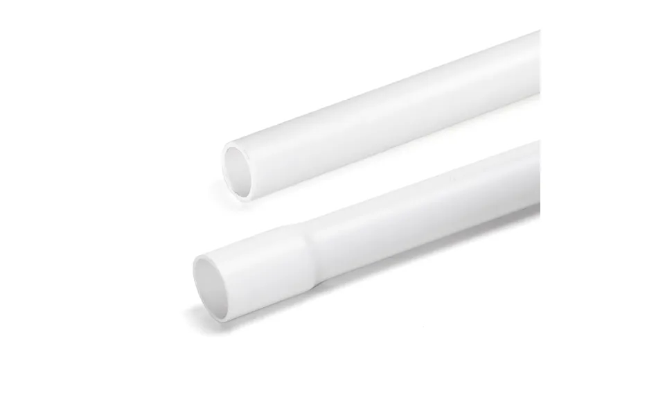 Pvc Elektrisk Rør Ø25mm - Elektrikerrør, 2 Meter Med Samler, Hvid