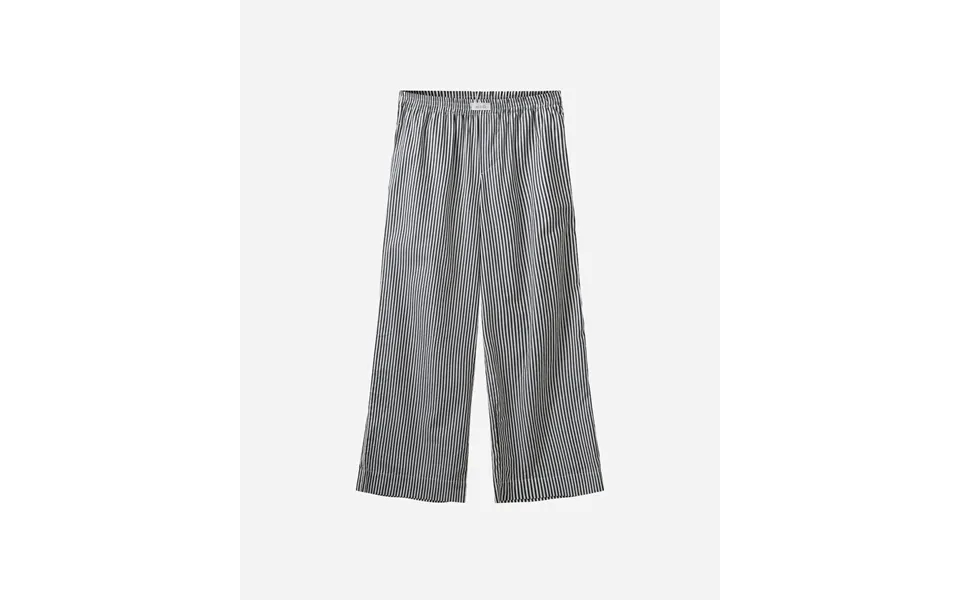 Rønne Essential Pajamas Pants - Black White Stripe