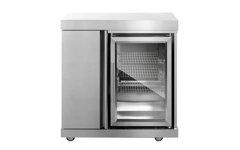 Stainless Collection - Modul Med Køleskab Og Opbevaringsskab