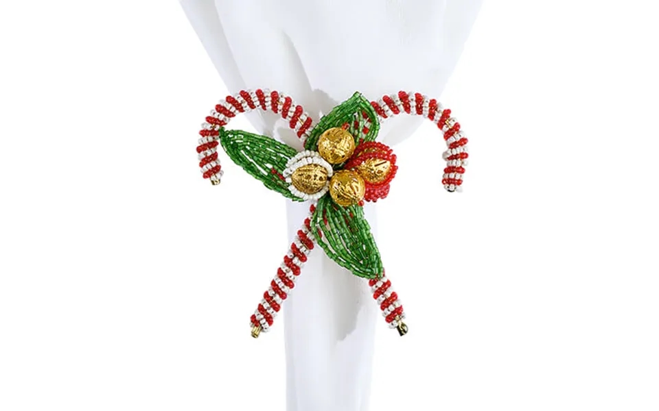 Winifred Servietring Rød Hvid