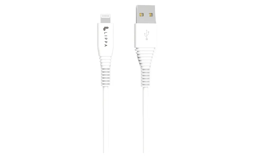 Lippa Usb-a Til Mfi Kabel 2m - Hvid