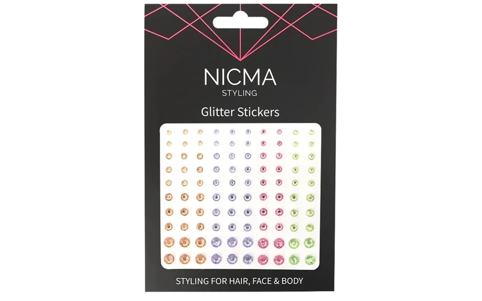 Nicma Styling Glitter Stickers - Rainbow
