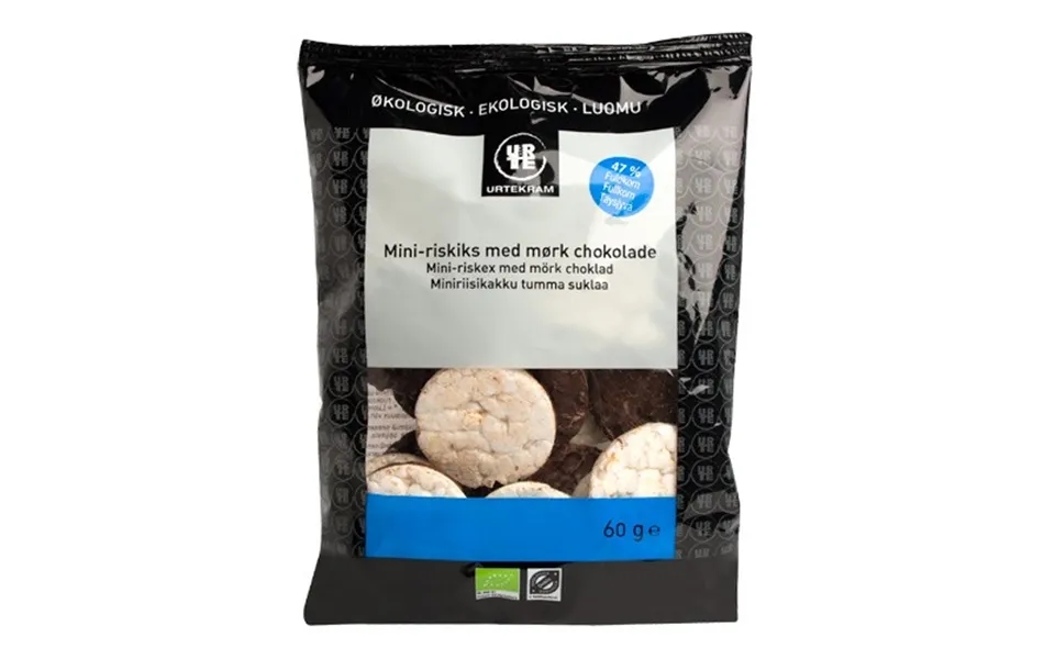 Riskager Mini M. Mørk Chokolade Ft Økologisk- 60 Gr - Urtekram