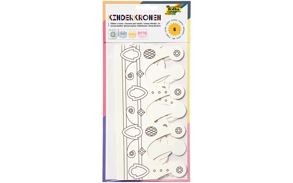 Folia Børnemasker Kroner 6-pack