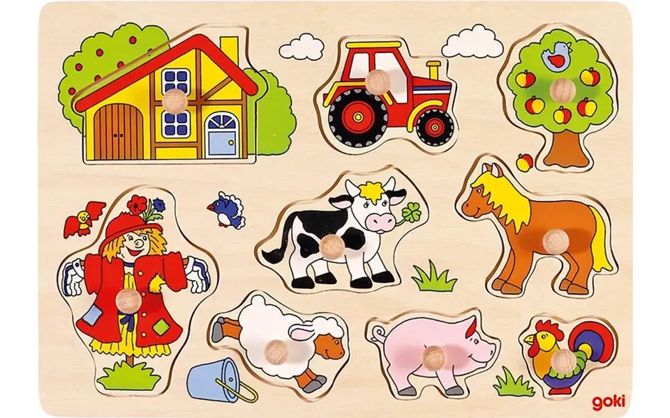 Knoppuslespil - Bondegård