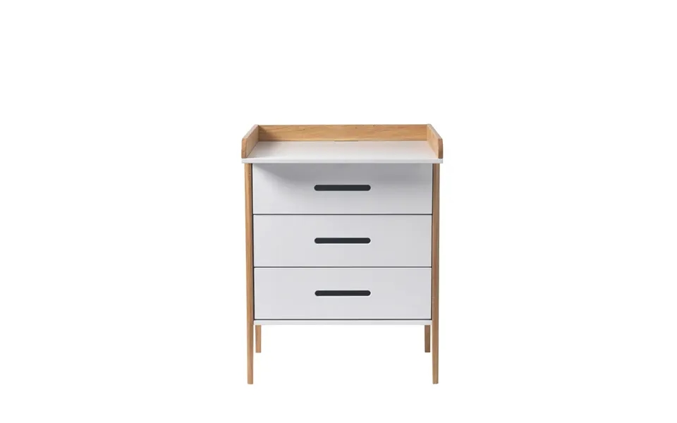 Spoke Puslekommode - Hvid Eg