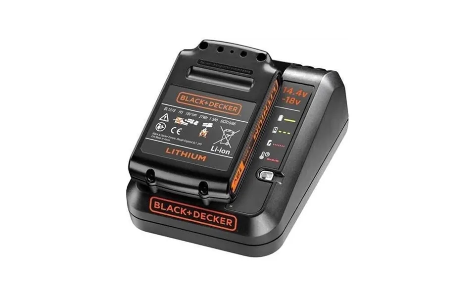 Black & Decker Bdc1a15 18v Oplader 1a Incl. 1.5ah Batteri