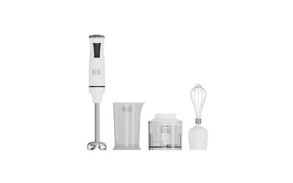 Black & Decker Stavblender Hand Blender 750w White Accessories - 750 W