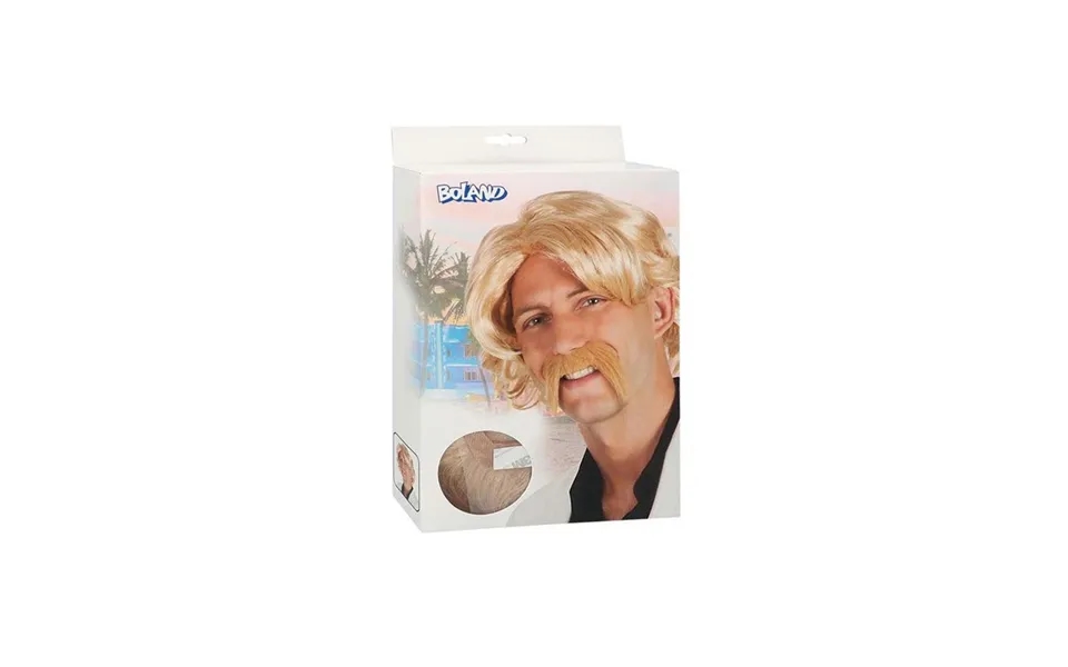 Boland - Blonde Wig With Mustache