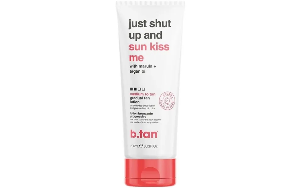 B.tan Just Shut Up & Sunkiss Me Gradual Medium Tan Lotion 236 Ml