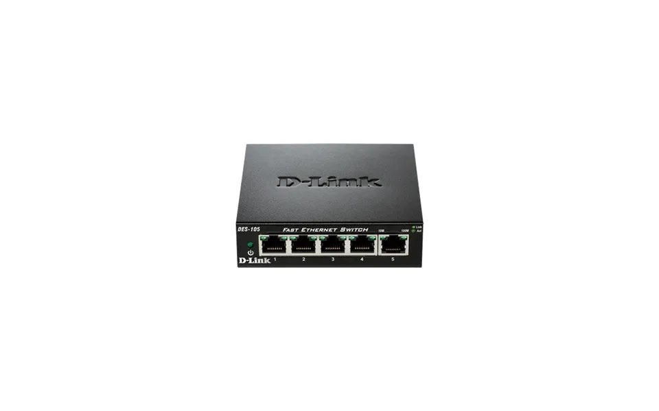 D-link Des-105 5-port Fast Ethernet Switch 10 100 Mbps