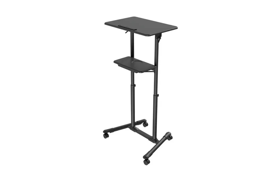 Gembird Mobile Lecture Desk With Caster Wheels Black