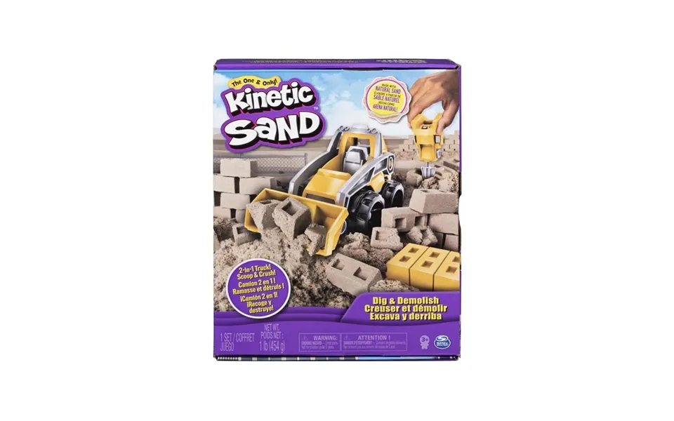 Kinetic Sand Grav Og Nedrivnings Sæt