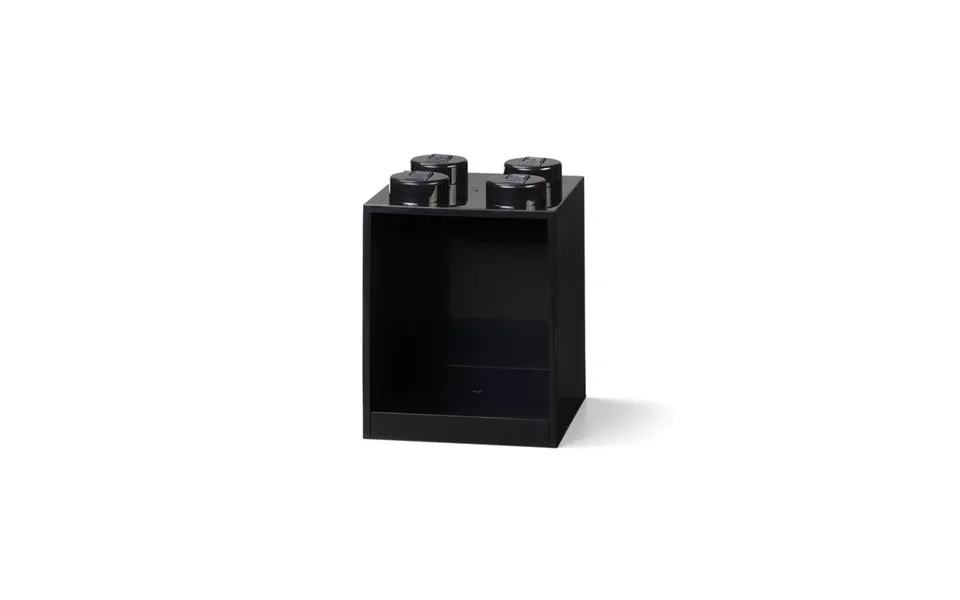 Lego Brick Shelf 4 Knobs - Black