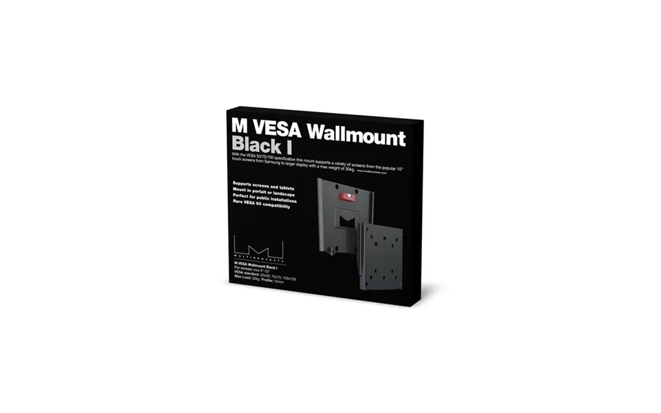 Multibrackets M Vesa Wallmount Black I 50x50 75x75 100x100