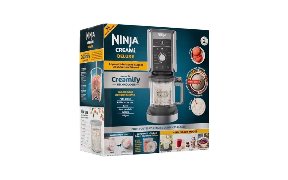 Ninja Ismaskine Creami Deluxe Nc501eu - Black Silver