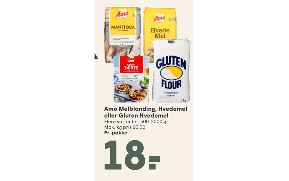 Amo Melblanding, Hvedemel Eller Gluten Hvedemel