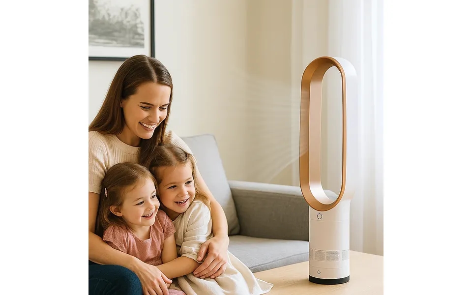 Luftblæser Vifte Uden Roterende Blade - Sølv