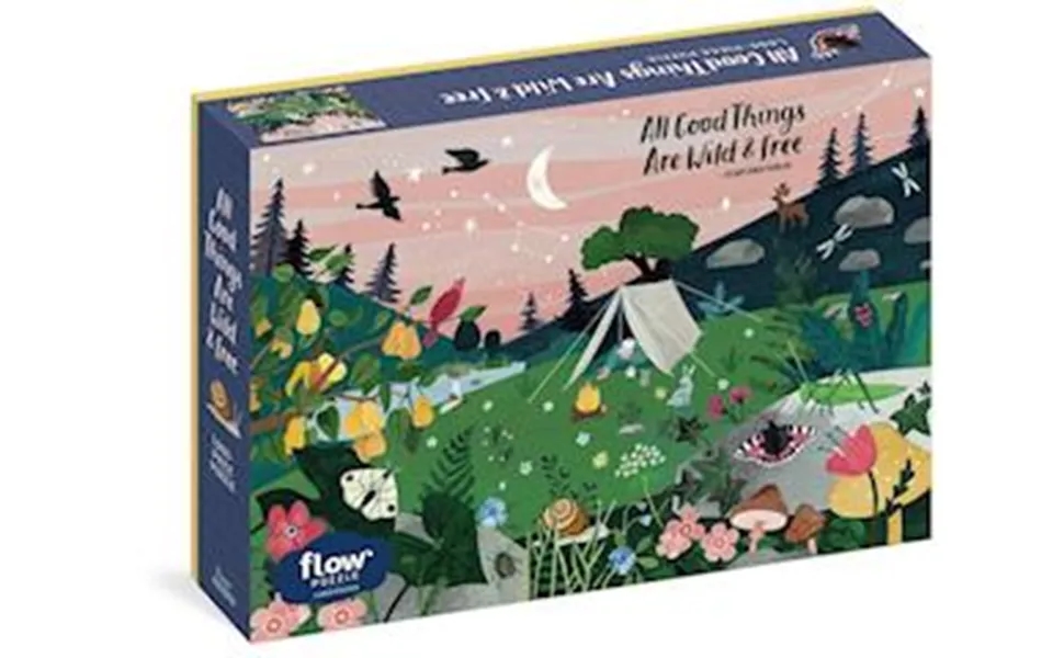 'all Good Things Are Wild And Free 1,000-piece Puzzle Flow Adults Families Picture Quote Mindfulness Gift' - Astrid Van