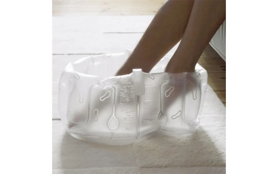 Foldbart Fodbad - Hvid