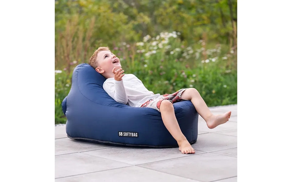 Softybag Lænestol Til Børn - Blå