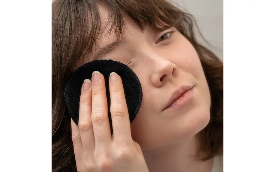 Vaskbare Bomuldspads 10-pak - Sort