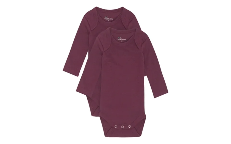 Birkholm 2-pak Langærmet Body Blomme Lilla
