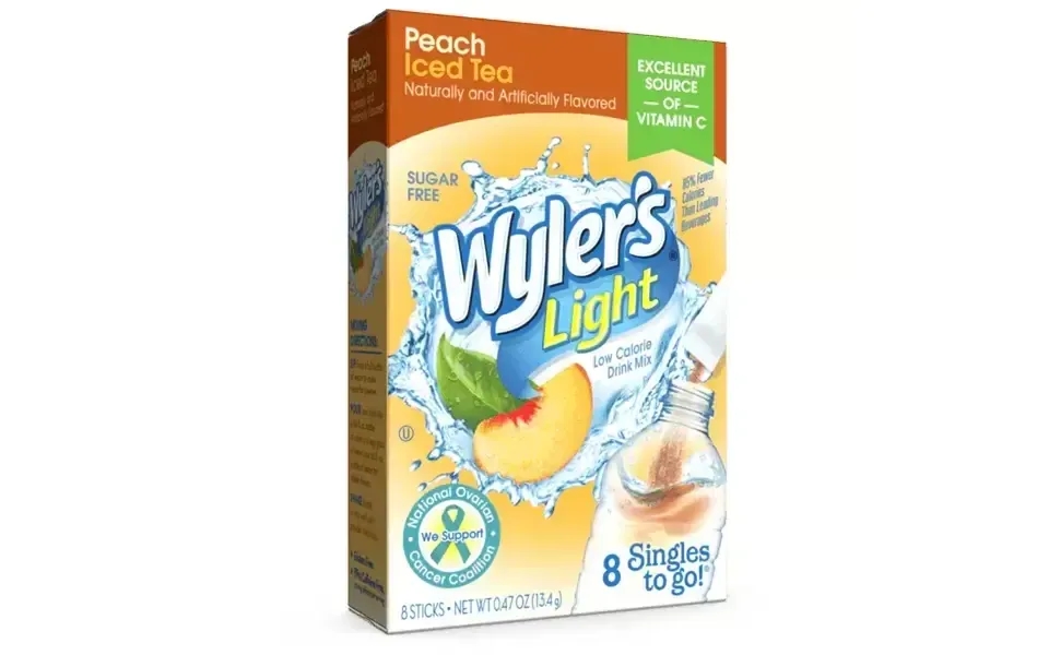 Wyler's Light Peach Iced Tea Singles To Go