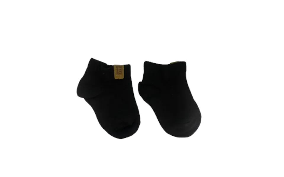 Iz Sock Copenhagen 6pak Luxury Klassiske Bambus Ankelstrømper I Sort Til Baby 15 - 18