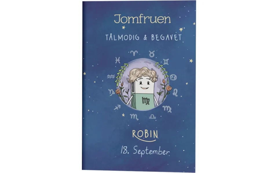Stjernetegn Jomfruen Gave A5 Notesbog
