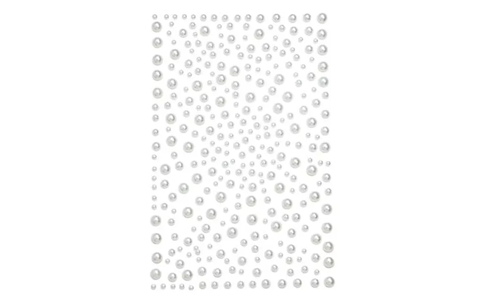 Dazzling Selvklæbende Perler Hvid