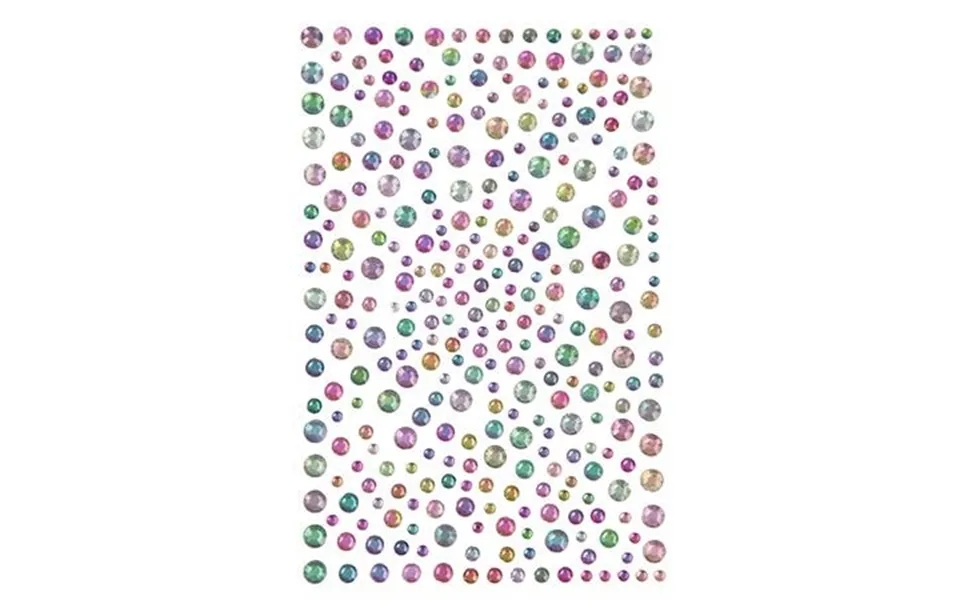 Dazzling Selvklæbende Rhinsten Multi Farver